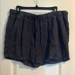 Women's Navy Blue Casual Shorts